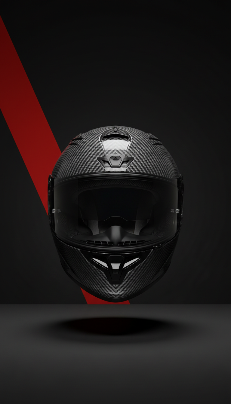 Carbon Fiber Racing Helmet