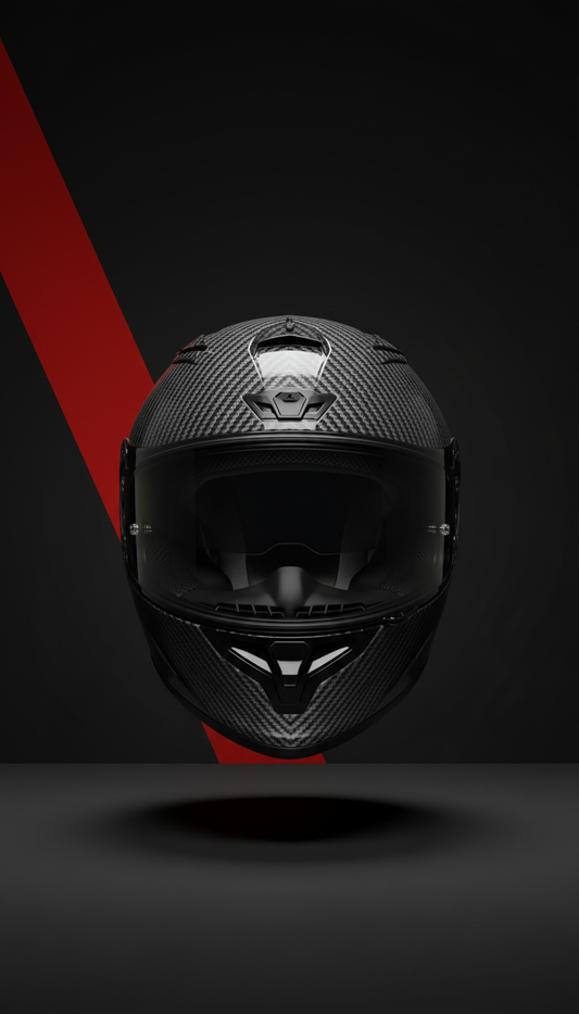Carbon Fiber Racing Helmet